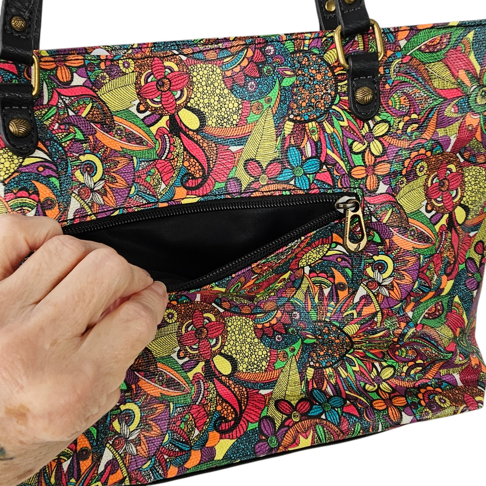 SakRoot handbag purse zip top bright boho hippie summer vacation travel - Picture 4 of 8